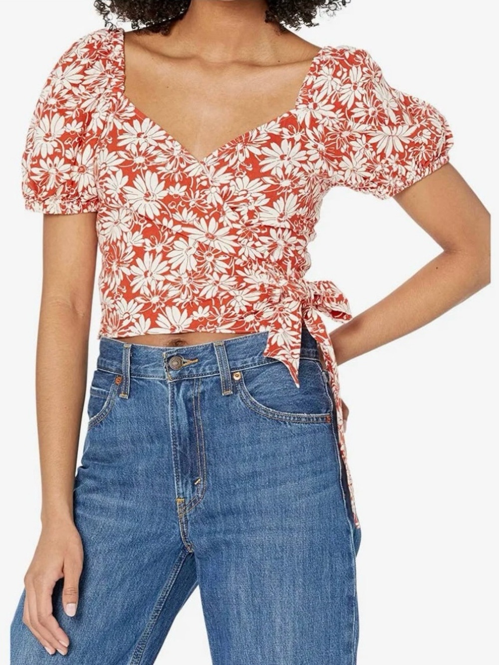 Madewell Anita Floral Wrap Top